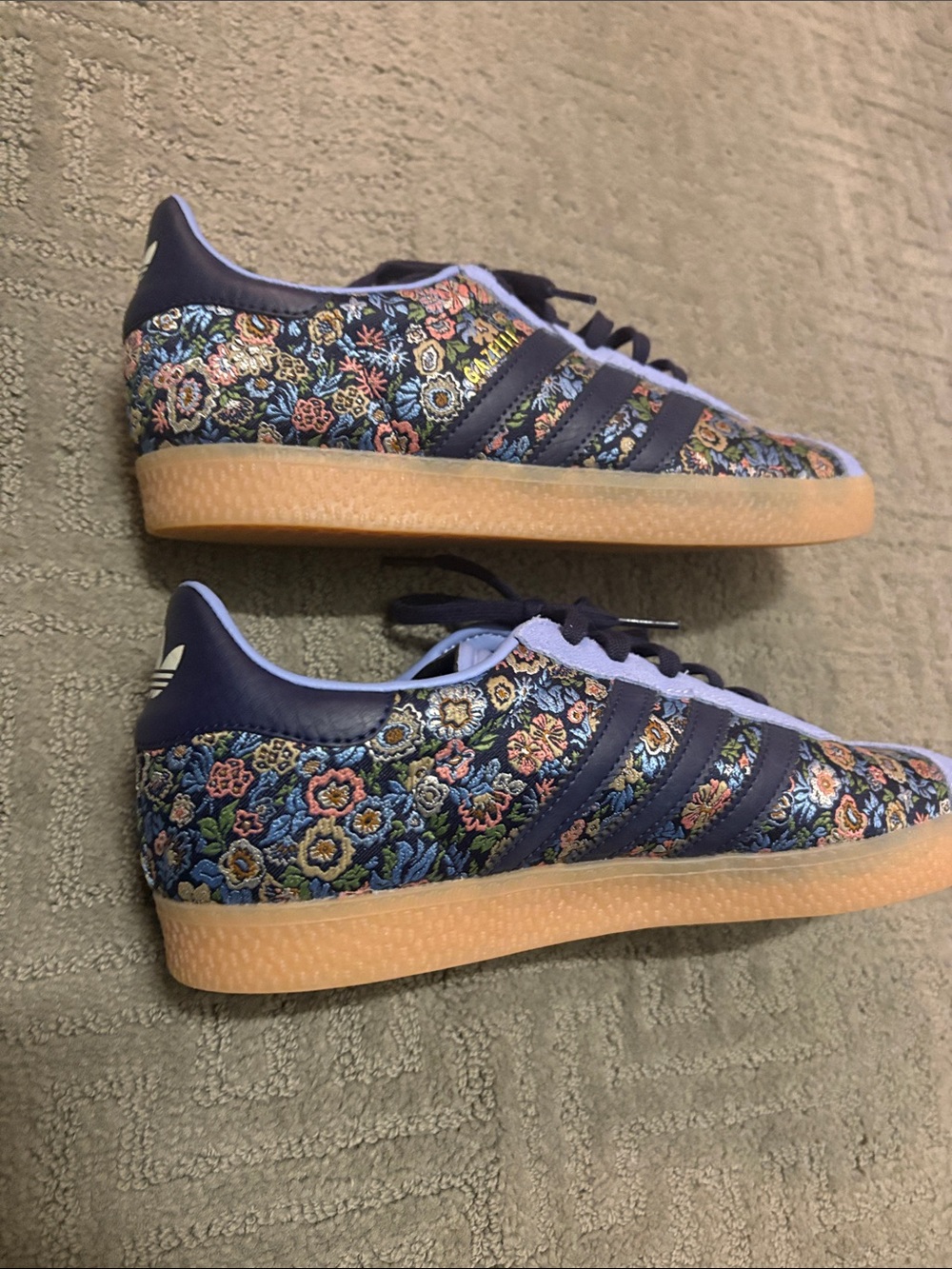 Adidas X Gazelle Liberty London Gazelle Sneakers Big Girl Sz 6 (Women 8) Floral